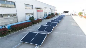 Solar container communication station wind and solar